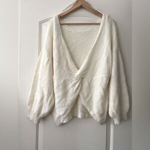NWT Reversible Eloquii Cream Sweater